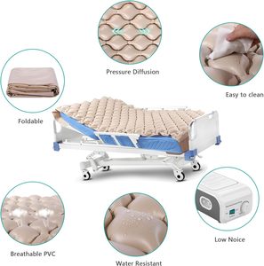 Inflatable विरोधी शय्या क्षत विरोधी decubitus बुलबुला मालिश कंपन हवाई गद्दे - Product Image 5