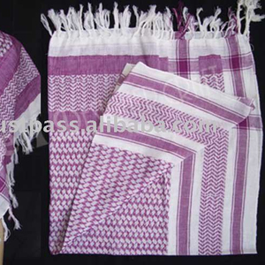 Premium étnico hoja diseño cuadrado forma árabe Keffiyeh bufanda algodón suave FAA02186 modelo Hijab bufandas - Product Image 4