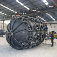 Pare-battage pneumatique cylindrique en caoutchouc noir puissant pour navires, certifié ISO9001, de 0,5 à 4,5 m pour marinas, fabriqué par Shandong ZHH