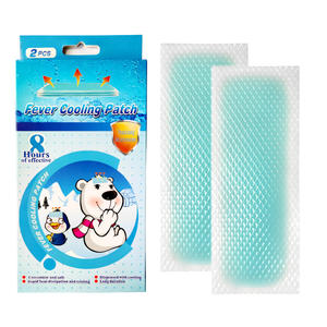 OEM CE認証済み ハイドロゲルミントアイスシート入り 赤ちゃん用冷却パッチ 発熱・痛み緩和用 12x5cm - Product Image 1