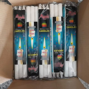 <span class=keywords><strong>Acheter</strong></span> en gros grandes bougies d'église blanches bougie votive cannelée bougies de cire de paraffine piliers pour les mariages décoratifs à la maison - Product Image 3