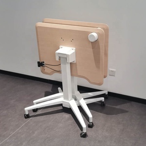 Hiện Đại Duy nhất bài di động khí nén Chiều cao có thể điều chỉnh Ergonomic lật Top bàn văn phòng với chồng chéo cơ sở cho nhà hoặc làm việc - Product Image 2