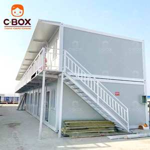 Cbox Vente en gros de bâtiments modulaires mobiles modernes à 2 étages, détachables, pour dortoirs, bureaux, maisons minuscules, maisons préfabriquées en kit, conteneurs - Product Image 2