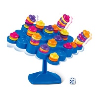 Jeu de société interactif familial en plastique : Développe l'intelligence, amusant, animalier, éducatif, avec singe sauteur suspendu pour enfants