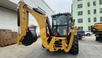 Chargeuse-pelleteuse d'occasion Cat 420F d'origine, 3 tonnes, pour travaux de construction et d'ingénierie portuaire