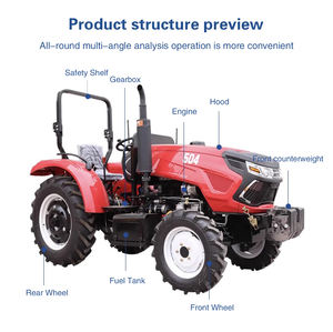 70HP รถแทรกเตอร์การเกษตรอเนกประสงค์รถตักด้านหน้าและรถแบคโฮ - Product Image 6