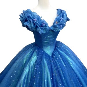 Vestidos de Quinceañera Azules, Vestido de Fiesta para 15 Años, Vestido de Gala con Hombros Descubiertos, Vestido Formal Clásico con Foto Real, Personalizado - Product Image 5