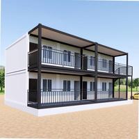 Villa de luxe moderne et écologique en conteneurs maritimes préfabriqués à 2 étages et 3 niveaux pour bureau, école ou salon au Honduras
