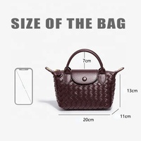 Nouveau Sac Seau Bohème de Luxe en PU de Haute Qualité 2026, Sac à Bandoulière Portable Vintage Tressé avec Chaînes, Très Tendance