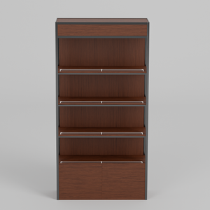 ที่กําหนดเองขายร้อนจัดเก็บชั้นวางจอแสดงผล MDF เครื่องสําอางขาตั้งจอแสดงผลไม้ - Product Image 3