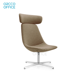 เก้าอี้พักผ่อนปรับเอนได้แบบหมุนเดี่ยว ORCCO OFFICE รุ่น Oscar <span class=keywords><strong>Buffon</strong></span> ดีไซน์อิตาลี สำหรับห้องนั่งเล่น ห้องนอน หรือสำนักงาน สไตล์หรูหรา หุ้มผ้า - Product Image 1