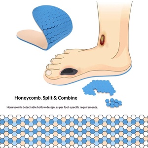 Semelle orthopédique personnalisée en <span class=keywords><strong>mousse</strong></span> alvéolée pour le soulagement de la pression des ulcères du pied diabétique, insert de chaussure en <span class=keywords><strong>mousse</strong></span> médicale <span class=keywords><strong>Plastazote</strong></span> - Product Image 2