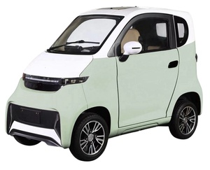 Hoogwaardige 45 km/u 4-wiel elektrische stadsauto, volledig afgesloten, automatische versnellingsbak, lederen stoelen, linker RWD-EEC COC gecertificeerd, 50 kW - Product Image 1