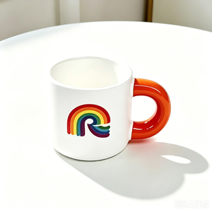 Tazas de Café de Cerámica Personalizadas Más Vendidas al por Mayor de Fábrica, Tazas de Cerámica Hechas a Mano con Asa Gruesa <span class=keywords><strong>para</strong></span> Viaje, con Personalización - Product Image 5