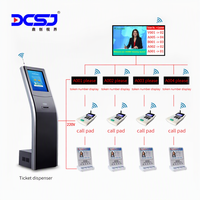 Kiosque de gestion de file d'attente en libre-service, système intelligent de gestion des files d'attente, écran LCD, imprimante de tickets pour banque, hôpital, gouvernement