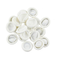 10 unids/bolsa de cubiertas de goma para uñas de dedo blanco, funda de cuna desechable de belleza, cunas protectoras de látex, cubierta de dedo, abrigos de goma para uñas