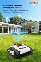 VICTORY Tondeuse à gazon intelligente Éclairage LED Marque Autonomie de la batterie Télécommande Tondeuse à gazon électrique Robot VTE550 LIVRAISON GRATUITE