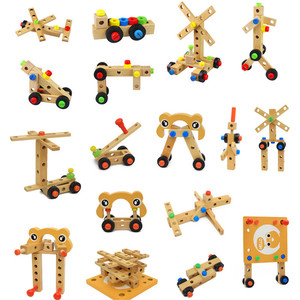 53 Piece Workbench Công Cụ Gỗ Trẻ Em Đa Chức Năng Công Cụ Lắp Ráp Ghế Khối Xây Dựng Cho Bé Trai Và Bé Gái Tùy Chỉnh Logo - Product Image 4