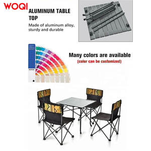 Silla Plegable Woqi para Exteriores, Portátil, de Aluminio y Acero, Color Café, con Tela Oxford 600D y Cubierta Antideslizante para los Patas - Product Image 5