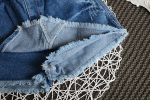 Shorts de Mezclilla con Ribete para Niñas, Venta al Por Mayor, para Verano - Product Image 6