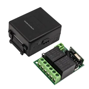 12V Wireless RF Remote Control Relay Module Switch 50M Receiver 2ch channel for DC Motor auto door