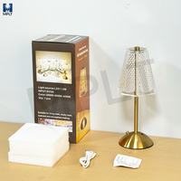 Lampe de table LED sans fil rechargeable de luxe en cristal, commande tactile sans fil, design nordique moderne, or, réglable, type C, pour la maison