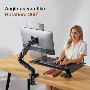 Support de moniteur unique, <span class=keywords><strong>bras</strong></span> de moniteur <span class=keywords><strong>articulé</strong></span> à ressort à gaz, support de moniteur réglable - Product Image 2