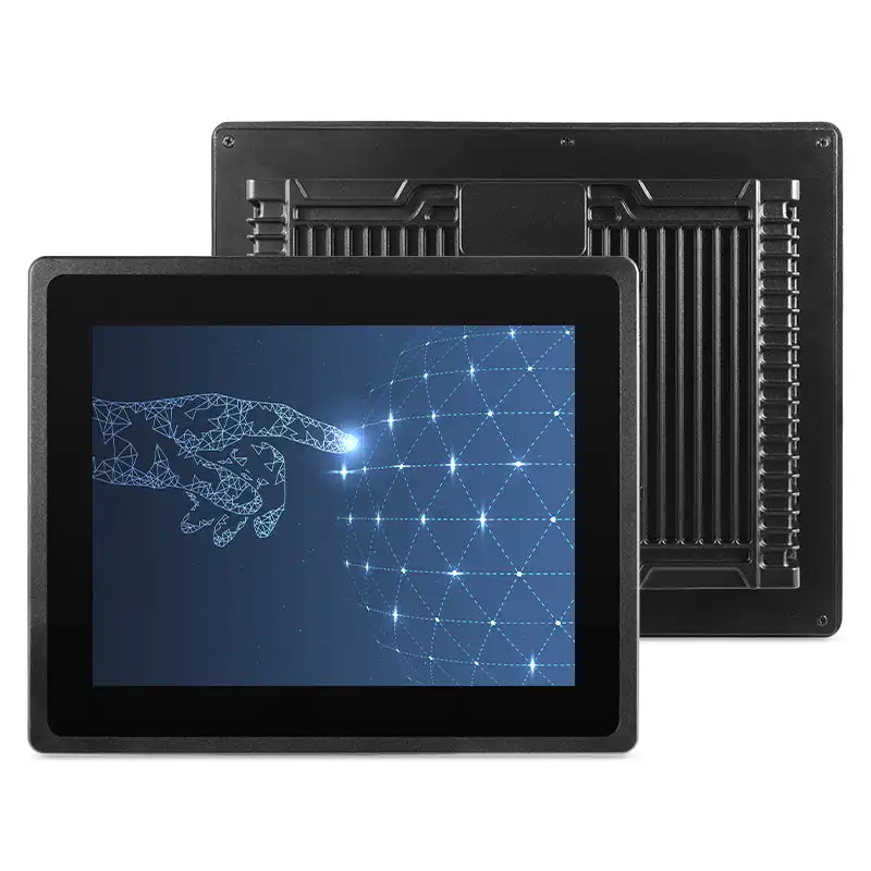 10.4/12.1/15/17 inch IP65 waterproof embedded resistive touch screen monitor all in one computer industrial touch panel pc