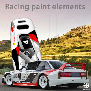 Étui de protection pour <span class=keywords><strong>clé</strong></span> de voiture RS Racing Style pour A4 Q5 A3 A6 A5 Q7, coque de protection pour <span class=keywords><strong>clé</strong></span> intelligente avec <span class=keywords><strong>porte</strong></span>-clés <span class=keywords><strong>sport</strong></span> - Product Image 3