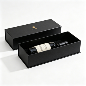 Custom Logo Luxury Wine Packaging <b>Box</b> Foldable Magnetic Rigid Paper Gift <b>Box</b> for <b>Red</b> Wine Champagne Whiskey Bottles - Product Image 2