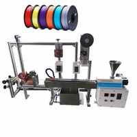 Mini imprimante 3D ABS/PLA Filament faisant la Machine conception à vis unique avec composants de base moteur vis PLC pour fils PP/PE