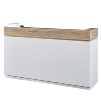 Comptoir de caisse moderne en bois pour magasin de proximité, grande capacité, multifonctionnel, pour commerce de détail et hôtel