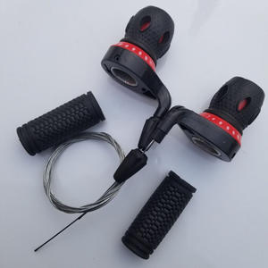 Manette de vitesse 7 vitesses pour VTT avec câbles, en plastique noir, pour adultes unisexes - Product Image 2