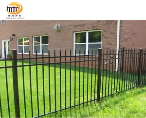 Pannello di recinzione in ferro da giardino in metallo esterno recinzione in acciaio moderno ferro forgiato recinzione in acciaio di zinco - Product Image 6