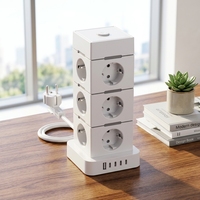 Nouvelle multiprise coréenne/allemande CE KC à 12 prises avec USB-A et 4 USB-C PD25W