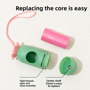 Huahua Kit <span class=keywords><strong>de</strong></span> ramassage <span class=keywords><strong>de</strong></span> déjections canines en plastique, portable et épaissi, pour l'extérieur, les voyages et les promenades, avec sac <span class=keywords><strong>de</strong></span> rangement - Product Image 3