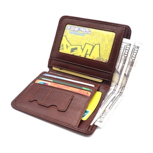 กระเป๋าสตางค์หนังแท้คุณภาพดีเยี่ยม ป้องกัน RFID แบบเปิดสั้น สำหรับผู้ชาย - Product Image 6