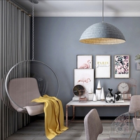 Nouveau design en forme de dôme en feutre PET suspension moderne cuisine suspension éclairage acoustique de luxe pour bureau à domicile