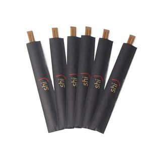 Palo ecológico para Fideos, palillos chinos marrón oscuro carbonizados, para sacar, Tensoge, 21cm, funda <span class=keywords><strong>de</strong></span> papel abierta, Etiqueta Privada - Product Image 3