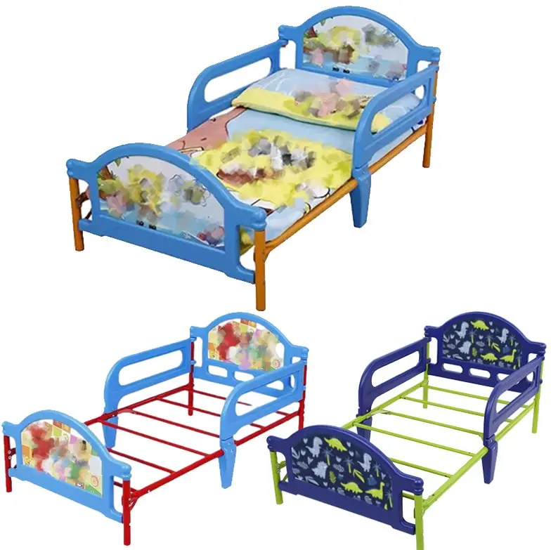 חדש עיצוב נייד מיטת ילדים נשלף יצוק ברזל ילדי מיטה בחדר שינה