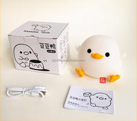 Nouvelle Lampe de Table LED Moderne pour Enfants, Lampe de Nuit USB en Silicone en Forme de Canard, Veilleuse LED pour Bébé, Idéale pour la Chambre d'Enfant, le Salon et la Décoration de Chambre