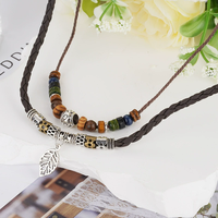 Collier ancre pour homme, pendentif vintage tendance étudiant, chaîne de clavicule, bijoux de couple style japonais et coréen