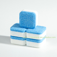 Feuilles de nettoyage de cuvette de toilette de forme unie de couleur bleue produits chimiques ménagers pour l'élimination des comprimés de nettoyage de lavage de toilette stockés