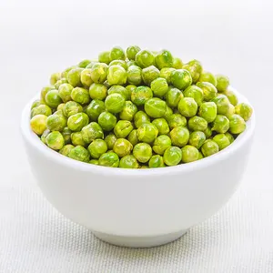 Gan Yuan green peas 500g garlic spicy plain nuts fried casual snack office snacks