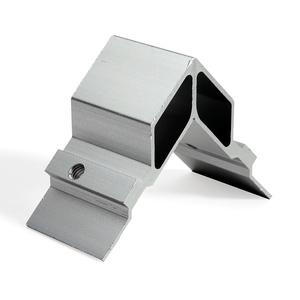 Connecteur d'alignement en aluminium, joint d'angle gris clair, support pivotant en aluminium moulé sous pression - Product Image 1