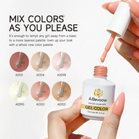 Aibevoow – Kit de vernis gel semi-permanent 6 couleurs 15 ml, marque privée, vente en gros, kit de manucure végétalien, logo personnalisé