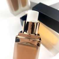 Fond de teint liquide de maquillage naturel imperméable de marque privée fond de teint liquide végétalien longue durée à couvrance totale