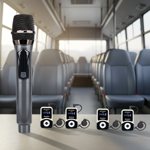 RETEKESS T130MIC <b>Wireless</b> Handheld <b>Microphone</b> Mini Bus In-vehicle Audio Tour Guide System Conference Training Church Outdoor - Product Image 1