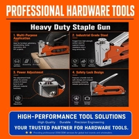 Agrafeuse manuelle Dongming 4-14 mm à force réglable pour rembourrage, travail du bois et réparation de meubles – Outil à main