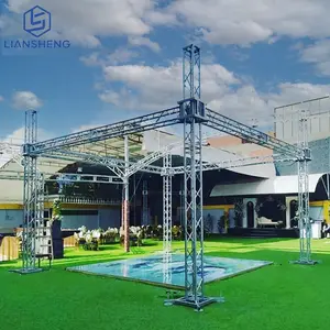 2024 vendita calda di Design gratuito per concerti, sistema di tralicci in alluminio, display a traliccio, palco per eventi portatili in vendita